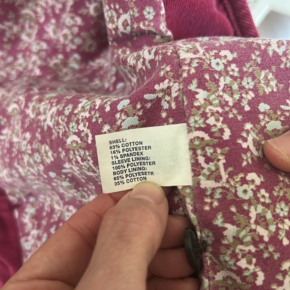 🌿GAP Women's Dark Pink Corduroy Jacket, size 2🌿 - Picture 6 of 7